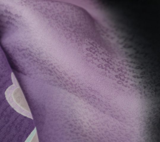 参列振袖[anan][ロマンチックガーリー]黒×紫・桜[身長166cmまで]No.605